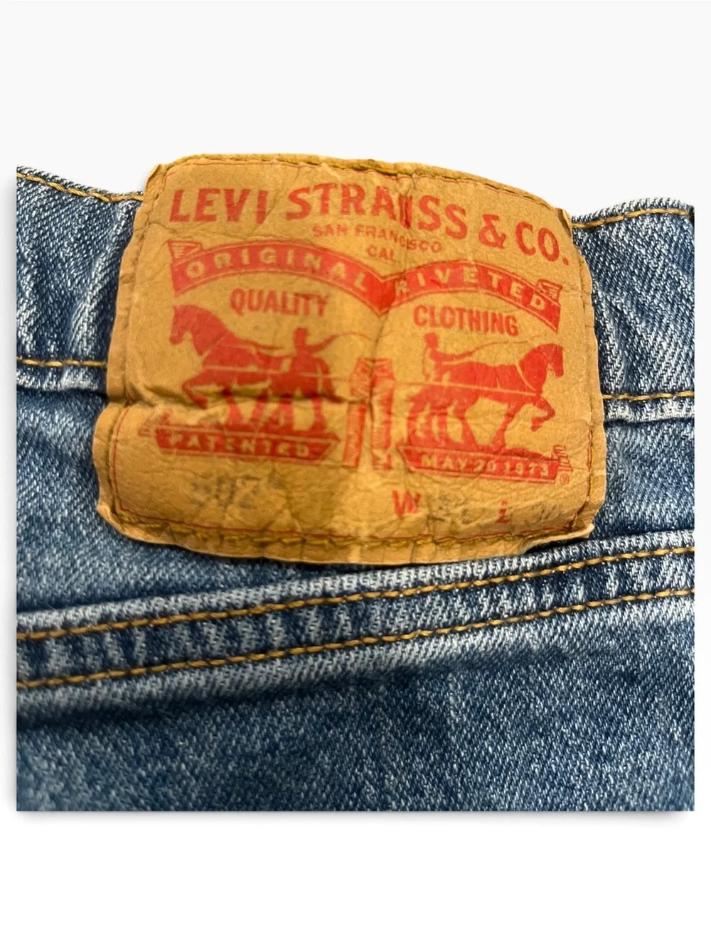 🖤 Levi’s 502 Men’s Jeans 30x26.5 Short Inseam Regular Taper Medium Wash